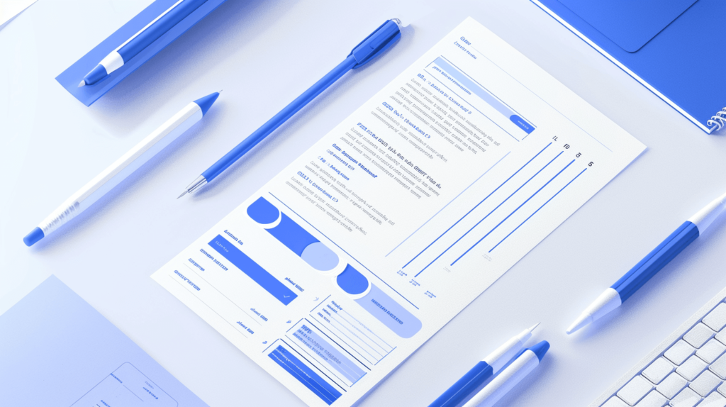A display of a project charter